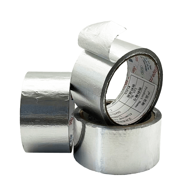 Fita de alumínio sem forro resistente ao calor para proteção contra chamas e tubos Fita de alumínio sem forro resistente ao calor para proteção contra chamas e tubos