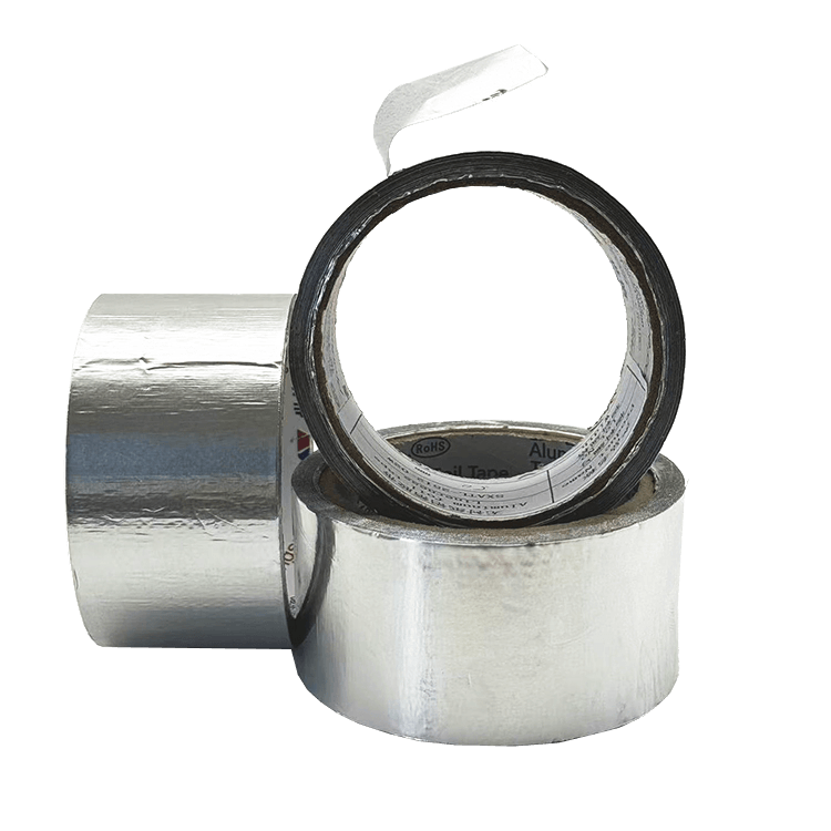 Fita de alumínio sem forro resistente ao calor para proteção contra chamas e tubos Fita de alumínio sem forro resistente ao calor para proteção contra chamas e tubos