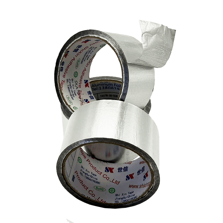 Fita de alumínio sem forro resistente ao calor para proteção contra chamas e tubos Fita de alumínio sem forro resistente ao calor para proteção contra chamas e tubos